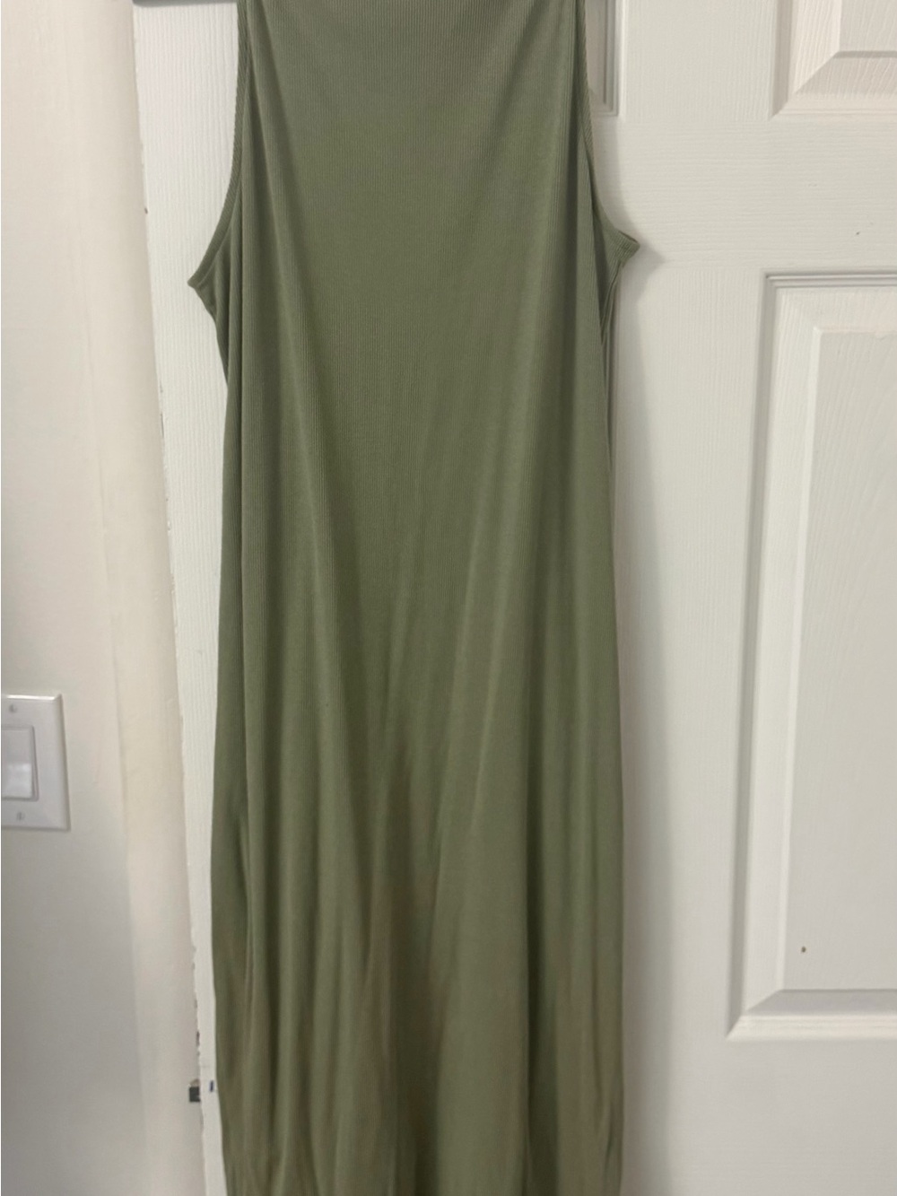 Old Navy Olive Green Sleeveless Maxi Dress